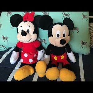 Mickey and Minnie plush toys